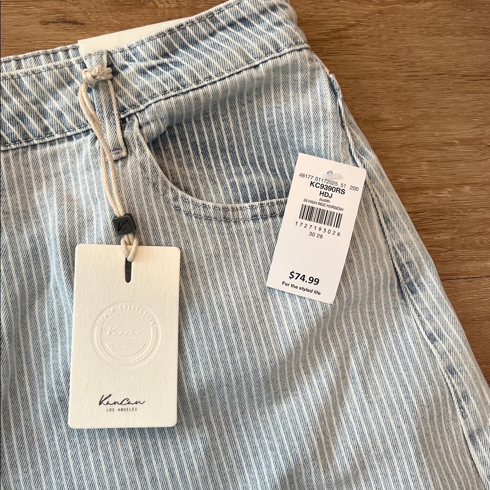Kancan Horseshoe Striped Stretch Jean Size - 30 NWT - Picture 6 of 11